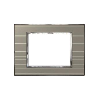 Mặt che kính sọc xám Arteor – 3 module – 576452 5 764 52