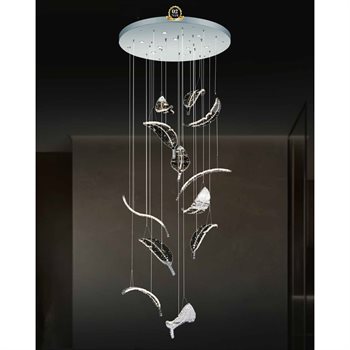 Đèn thả pha lê 355 Decor TPL1219 Ø1100*H3700 TPL1219