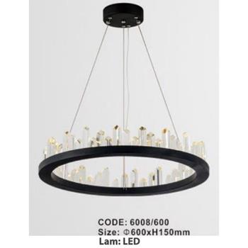 Đèn thả trang trí led - Ø600*H150 mm 6008/600