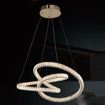 Đèn treo pha lê Slister 550*400mm - LED 58W - 3 CĐ 6011-58D