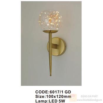 Đèn tường trong nhà Slister 100*120mm - LED 5W 6017/1 GD