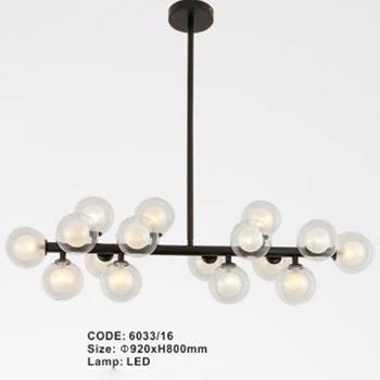Đèn thả trần thủy tinh - Ø920*H800 mm 6033/16