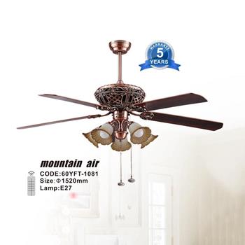 Quạt trần đèn trang trí Slister Ø1520mm - E27 60YFT-1081