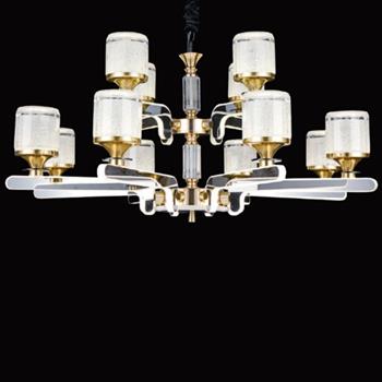 Đèn chùm pha lê Slister Ø900*H500mm - LED 3 CĐ 6101/8+4