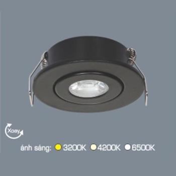 Đèn âm trần downlight Anfaco AFC 622 D 1W 1C AFC 622 D 1W 1C