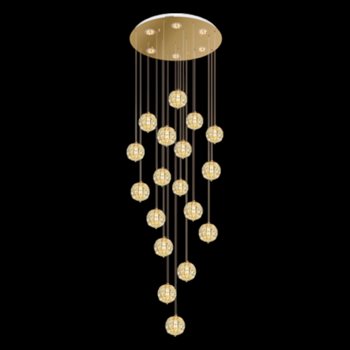 Đèn thả pha lê Andora TPL-8915/18 Ø600*H2500 170W Led 3 CĐ TPL-8915/18