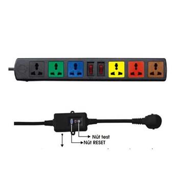 Ổ cắm kéo dài đa năng có thiết bị chống giật 6ổ-3 lõi-3m 6D33NCG 6D33NCG