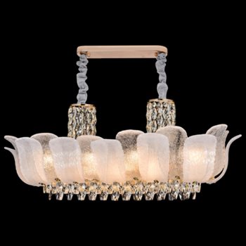 Đèn chùm pha lê Andora L1050*W450*H430+500 - E14*18 - Pha Lê K9 TPL-8618/L1050