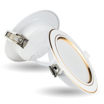 Đèn led âm trần kingeco EC-DDSS Series 9W viền vàng EC-DD-9SS-T118