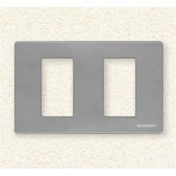 Mặt che 2 lỗ Roman GA02N-GS màu Grey Sần GA02N-SG