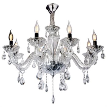 Đèn chùm pha lê Andora Ø720*H530+400-E14*8 (Pha Lê Trong) CPL-814/8