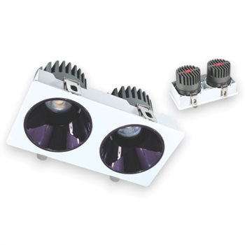 Đèn Led downlight âm trần đôi Anfaco AFC 750/2 10W AFC 750/2 10W