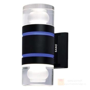 Đèn vách Led Sano 7W x 2 , ánh sáng 3 màu - Ø90*H205 VC 7980