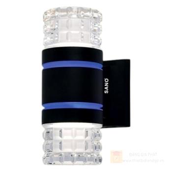 Đèn vách Led Sano 7W x 2 , ánh sáng 3 màu - Ø90*H205 VC 7982