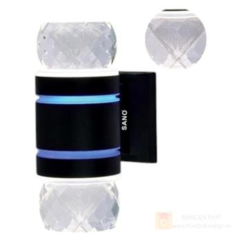 Đèn vách Led Sano 7W x 2 , ánh sáng 3 màu - Ø90*H205 VC 7983