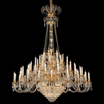 Đèn chùm pha lê K9 cao cấp - Thân đồng 355 DECOR Ø1800*H2300 - E14*65 DC8180T65