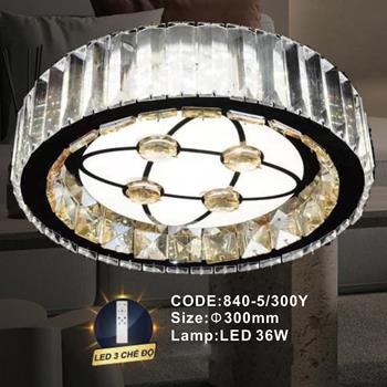 Đèn mâm pha lê Slister Ø300mm - LED 36W - 3 CĐ 840-5/300Y
