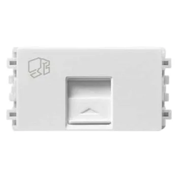 Ổ cắm mạng cat6, size S 8431SRJ6V_WE_G19