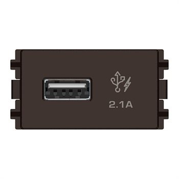 Hạt Ổ sạc USB 2.1A đơn, Size S 8431USB_BZ