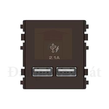 Ổ sạc USB 2.1A đôi, Size S 8432USB_BZ