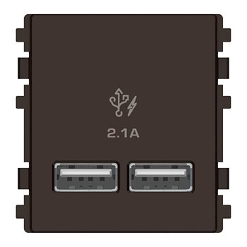 Ổ sạc USB 2.1A đôi, Size S 8432USB_BZ