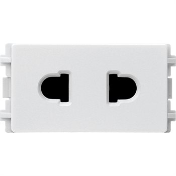 Ố cắm đơn 2 chấu, size S 84426SUS_WE_G19