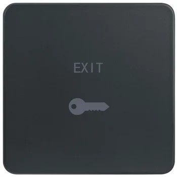 Công tắc Exit, nút bấm lớn màu đen WGDL111EKB
