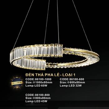 Đèn treo pha lê loại 1 Slister 86100 - LED 3 CĐ 86100