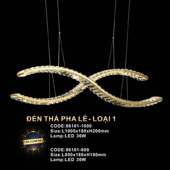 Đèn treo pha lê loại 1 Slister 86101 - LED 3 CĐ 86101