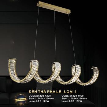 Đèn treo pha lê loại 1 Slister 86120 - LED 3 CĐ 86120