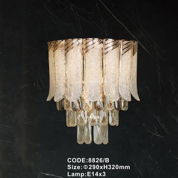 Đèn tường pha lê trang trí Slister Ø290*H320mm - E14*3 8826/B