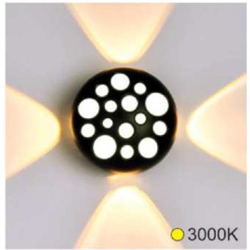Đèn gắn tường Hufa AK-76 Ø100*76 4*1W+3W AK-76