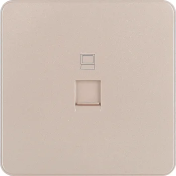 Ổ cắm mạng RJ45 Cat 5e màu gold WGDT1RJ5EG