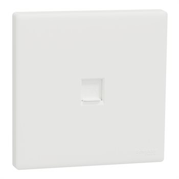 Bộ ổ cắm mạng cat5 đơn Schneider KBN31RJ5_WE KBN31RJ5_WE