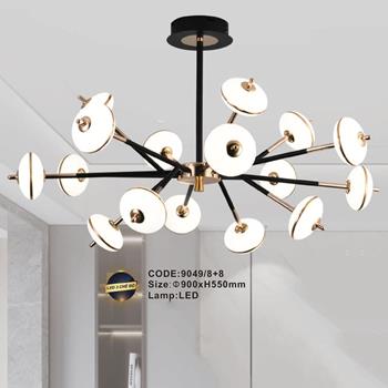 Đèn chùm trang trí Slister Ø900*H550mm - LED 3 CĐ 9049/8+8