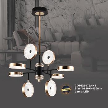 Đèn chùm trang trí Slister Ø680*H650mm - LED 3 CĐ 9075/4+4