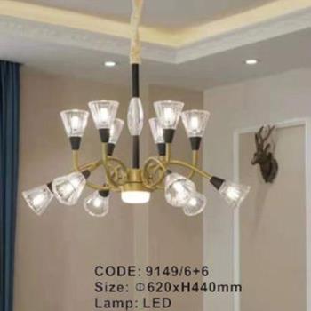Đèn thả trần cao cấp 9149/6+6 9149/6+6