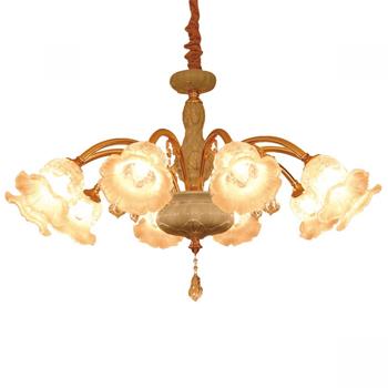 Đèn chùm sứ và thủy tinh cao cấp hình bông hoa 10 tay 1 mét Venus 9281/10 9281/10