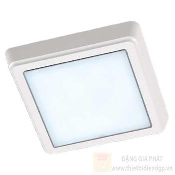 Đèn ốp trần vuông led 10W, Ø21cm, ánh sáng trắng & vàng 97129/M
