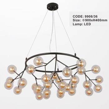 Đèn thả trần thủy tinh - Ø900*H400 mm 9906/36
