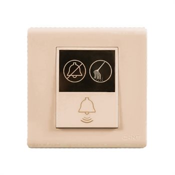 Bộ công tắc chuông “ Không làm phiền”, “ Xin dọn phòng” CHINT NEW7-G32302A Champagne 250W NEW7-G32302A