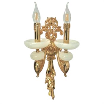 Đèn vách nến đồng W230*H500 - E14*2 VD40