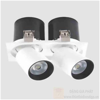 Đèn downlight âm trần hợp kim nhôm cao cấp Ø185*H110-10*2W, khoét lỗ 175*90 AT-109 COB