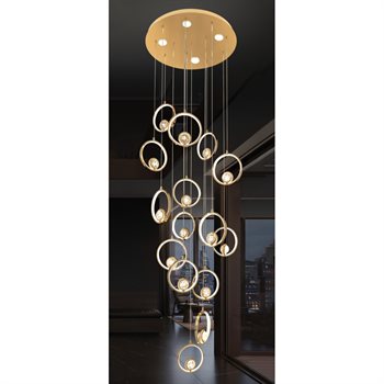 Đèn thả cầu thang HUFA TTF 1689/15 Ø600*H2500 LED 95W TTF 1689/15
