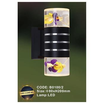 Đèn tường trong nhà Slister Ø80*H200mm - LED 3 CĐ B0100/2