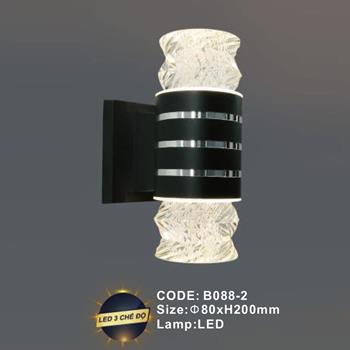 Đèn tường trong nhà Slister Ø80*H200mm LED 3 CĐ B088-2