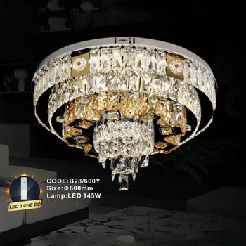 Đèn mâm pha lê Slister Ø600mm - LED 145W - 3 CĐ B28/600Y