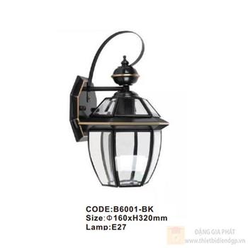 Đèn tường đồng đen Slister Ø160*H320mm - E27 B6001-BK