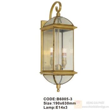 Đèn tường đồng Slister 190*630mm - E14*3 B6005-3