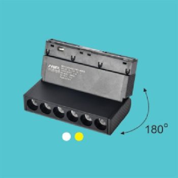 Đèn led thanh ray nam châm Hufa NC-59 L115*W22*H105 6W - 48V NC-59